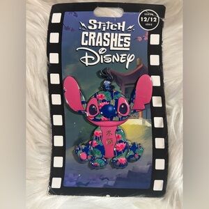 Jumbo Disney Parks Stitch Crashes Pin Mulan 12/12 Limited Release